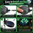 thumbnail image 5 of Inadays Halloween Decorations Outdoor Halloween Decor Solar Scary Eyeball Lights 2Pack 16LEDs Waterproof Purple Eyeball Swaying Firefly Light With 2 Modes For Garden/Yard/Patio/Party Decor, Green, 5 of 7