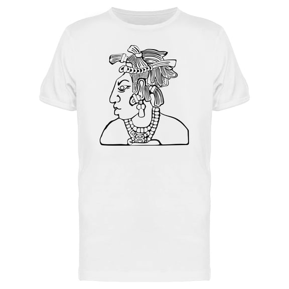 Cool Mayan Man Sketch Tee Men's -Image by Shutterstock