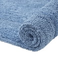 thumbnail image 4 of Better Trends Bathroom Rugs 3 Piece Set 100% Cotton Bath Rug Soft Water Absorbent Reversible, Machine Washable for Bathroom Decor U Shap Toilet Base Contour Mat Dark Blue Lux Collection, 4 of 4