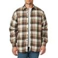 thumbnail image 3 of Wrangler Men's Heavyweight Plaid Sherpa Lined Shirt Jacket, 3 of 5