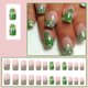thumbnail image 1 of Uñas postizas, regalos para mujeres, 24 piezas, uñas postizas para el Día de San Patricio, pegatinas para uñas, pegatinas completas de larga duración, parche para uñas., 1 of 5