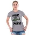 thumbnail image 3 of Course Legend Trophy Golfer Golfing Womens Slim Fit Graphic Tee Brisco Brands M, 3 of 5