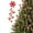 Red, variant on Jinswick 6Pcs Candy Christmas Ornaments, Curly Candy Cane Shape Christmas Tree Decorations Green and White Decorations for Home, Wreath, Vase, Crafts and Xmas Tree