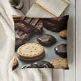 thumbnail image 3 of Cookies Food Chocolate Chip Biscuits Print Throw Pillow Cases Pack  Decorative Cushion Covers for Couch Bed Sofa Farmhouse, 3 of 5