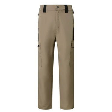 Youthup Men's Solid Color Cargo Pants, Moisture-Wicking Breathable Casual Workwear for Spring Summer Fall