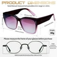 thumbnail image 5 of KANASTAL Large Fit over Glasses Sunglasses for Women Polarized Men UV Protection, Trendy Square Purple Fit over Sun Glasses for Driving Riding, 5 of 7