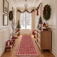 thumbnail image 6 of KUETH 5'x7' Christmas Machine Washable Area Rug, Non-Slip Rugs for Living Room, Bedroom and Dining Area, Red, 6 of 8