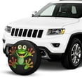 thumbnail image 2 of KAKALAD Happy frog Spare Tire Cover Universal Car Vehicle Tools For Rv SUV Truck Camper Travel Trailer Accessories Buckle 17” Inch, 2 of 6
