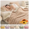 thumbnail image 2 of Mantas gruesas de lana de doble cara para la cama, mantas de invierno cálidas a cuadros para la sala de estar, fundas de lana de Cachemira de cordero suave para el hogar, 2 of 4