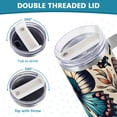 thumbnail image 5 of Many Butterflies 40 oz Tumbler with Handle Insulated&nbsp;Travel Mug&nbsp;Lid Straw Leak Proof Steel Vacuum Water Bottles Glasses Fits in Car Cup Holder, 5 of 7