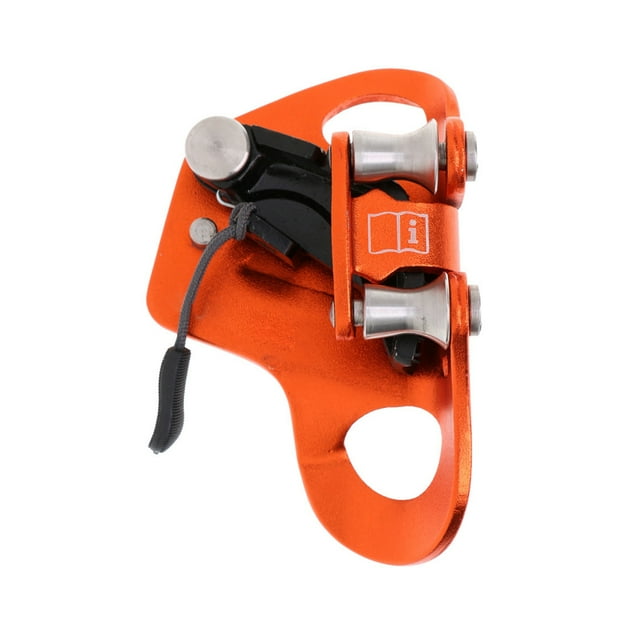Dispositivo de ascenso de cofre al aire libre Cuerda de escalada en roca profesional Equipo ascendente Arborista Supervivencia Anti-caída Suministros para deportes extremos Naranja kenally OD002817-01