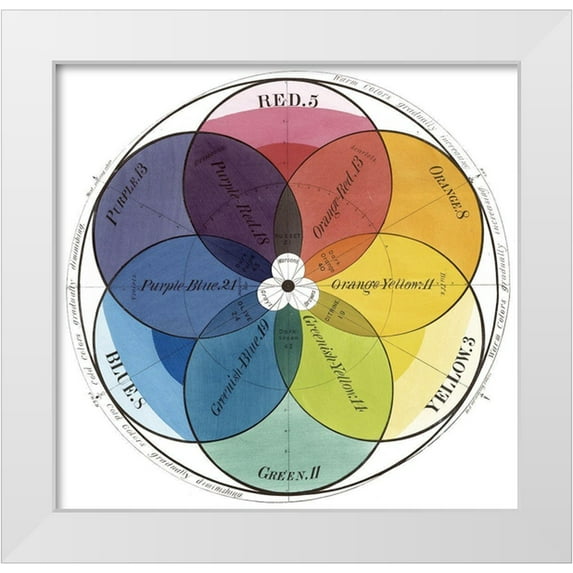 Sommers, Mindy 15x15 White Modern Wood Framed Museum Art Print Titled - Chromatic Scale