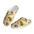thumbnail image 2 of Picia Bright Birds for Women's Lamb-hug Comfy Fleece House Slippers Memory Foam, Slip-on House Shoes Indoor Outdoor-42/43, 2 of 7