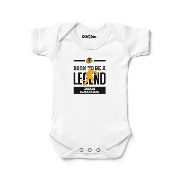 Newborn & Infant Chad & Jake White Chicago Blackhawks Legend Bodysuit