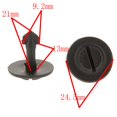 thumbnail image 4 of 20 Clips de remaches de panel de retenedores de parachoques para accesorios de automóvil Motocicleta Negro Soledad Retenedor de parachoques del motor para Audi, 4 of 8