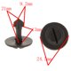 thumbnail image 4 of 20 Parachoques Retenedores Remaches de Panel Clips de para Accesorio de Coche Moto Negro kusrkot Retenedor de parachoques de motor para Audi, 4 of 7