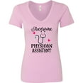 thumbnail image 3 of Inktastic Awesome Physician Assistant for Pa Women's V-Neck T-Shirt, 3 of 5