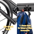 thumbnail image 6 of CD 2 Bike Wall Mount Adjustable Hook Hanger Storage Rack for Fat MTB Road Bikes, 6 of 6