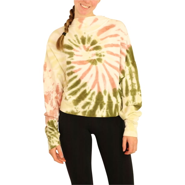 Sudadera recortada con efecto tie dye de Elevenparis para mujer earthgeneration M