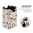 thumbnail image 3 of Pink Vines Laundry Basket with Handles 50L Collapsible Laundry Hamper for Bathroom Bedroom Laundry Room, 3 of 7