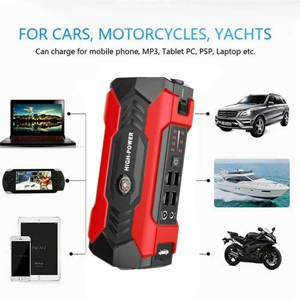 99800mAh Car Jump Starter Booster Jumper Box Power Bank Battery Charger Portable Fast Charging