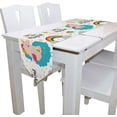thumbnail image 3 of ColourLife Table Runner Magical Baby Unicorn Washable Table Cloth Runner for Holiday Home Wedding Table Top Decoration 13x70 Inches, 3 of 5