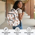 thumbnail image 4 of HELLHERO Capybara Tulip School Bag with Lightweight Breathable Book Bag, Padded Shoulder Strap 17 Inch Travel Bags for Kindergarten Back to School Elementary School, 4 of 8