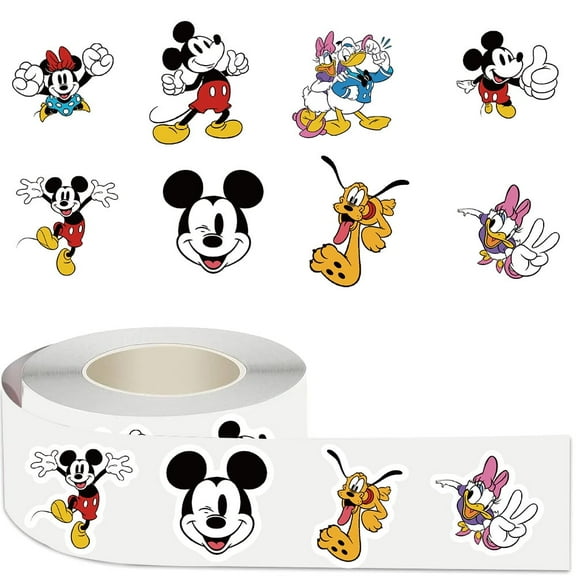 500 Pieces Minnie Stickers Colorful Fashion Graffiti Rolls Self Adhesive Seals for Kids Girls Boys Adults for Water Bottles Laptop Suitcase for Birthday Party Supply Decor Favor