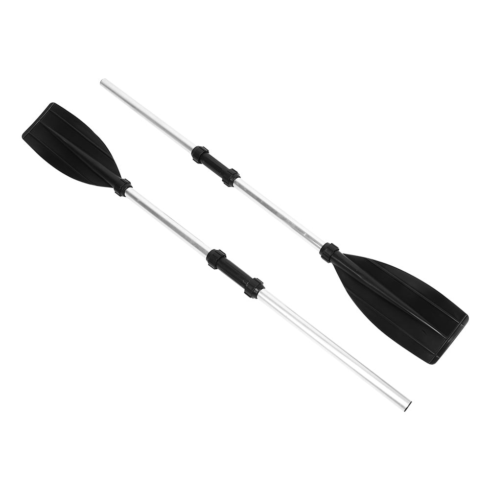 Double ended Aluminum Kayak Paddles with Connectors Joints Replacement Black 