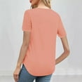 thumbnail image 5 of JGGSPWM Women's Plus Size Lace Short Sleeve Crewneck Summer Tops Loose Casual Blouse Tunic T Shirts Orange S, 5 of 7