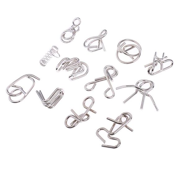 Brain Teaser Metal Rings