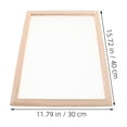 thumbnail image 2 of CTIRCHIU 2Pcs Wooden Paper Making Screen with Mesh for Traditional Papermaking Crafting Beige Frame, 2 of 8