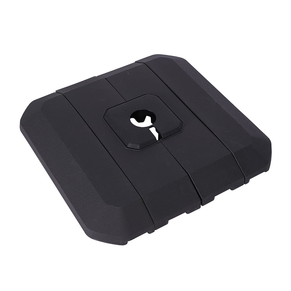 Lowestbest 4-Piece Plastic Outdoor Base, Umbrella Base Stand, Easy Water or Sand Filled Square Shaped Base, Black Lowestbest 4-Piece Plastic Outdoor Base, Umbrella Base Stand, Easy Water or Sand Filled Square Shaped Base, Black