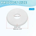 thumbnail image 2 of Uxcell Wall Split Flange ABS Round Self-Adhesive Escutcheon Plate Buckles Cover for Water Pipe Faucet Decoration 0.93" White, 2 of 7