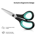 thumbnail image 2 of 3-Pack 8" Heavy Duty Scissors with Ultra Sharp Blades and Comfort Grip Handles - For Office, Sewing, Handcraft Workshop, Home and Crafts, Etc., 2 of 9