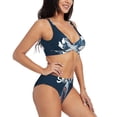 thumbnail image 2 of Daiia Shark Women's Bikini Set Two Piece Swimsuit High Waisted Bikini Adjustable Straps Bikini Perfect for Beach, Pool, and Summer Vacation-XX-Large, 2 of 9
