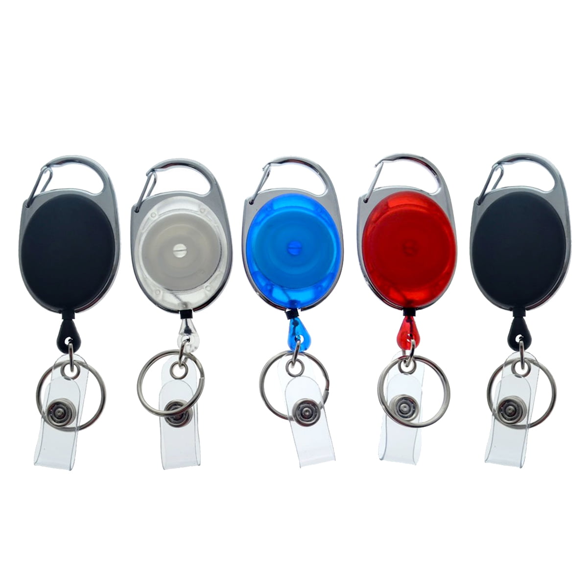 Keychain Retractable Strap with Carabiner and Pen Colours 