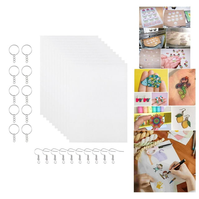 Hojas termorretráctiles Macarena adorno de llavero de papel de arte retráctil
