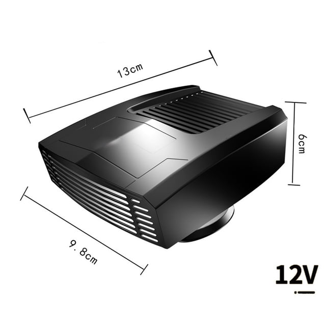 Calentador de coche 2 en 1, calentador portátil de calentamiento rápido para coche, ventilador calefactor portátil de invierno para coche, desempañador de parabrisas automático