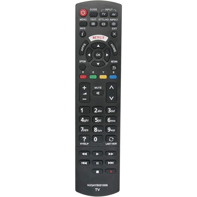 N2QAYB001008 Reemplazo del control remoto compatible con Panasonic LED Viera TV TH-65DX900U TH-40CS610A TH-40DX600U TH-49DX600U TH-50CS610A TH-50DX740U