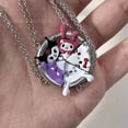 thumbnail image 4 of Collar con colgante de amor magnético de Hello Kitty INS para hombres y mujeres, collares Kawaii de dibujos animados de amistad, joyería Vintage, regalo de cumpleaños, 4 of 4