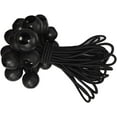 thumbnail image 5 of Black Tarp 30 Pcs Tent for Camping Plastic Tarp Camping Tarp Gazebo Tarp Tie Down Cords Tent Bungee Reusable Bungees Ball Bungee Cords Bungee Ball Cord Set Camping Accessories Set, 5 of 5