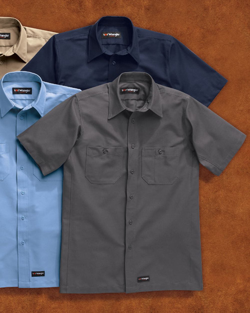 Wrangler - Wrangler - NIB - Male - Short Sleeve Work Shirt - Walmart.com.