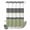 Green, variant on No Hook Shower Curtain Decorative Blue Brown Morocco Waterproof Bathtub Bath Curtains Geometric Stripes Aqua Stitching Extra Long Shower Curtain Bathroom Decor with See Through Top Window 72x78 Inch