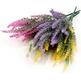 thumbnail image 3 of TENCHY Artificial Lavender Fake Flowers, 6 Bundles White Lifelike Faux Foliage Plants Shrubs for Wedding Bouquets, Outside Hanging Planter, Farmhouse Indoor Outdoor Patio Home Decor, 3 of 5