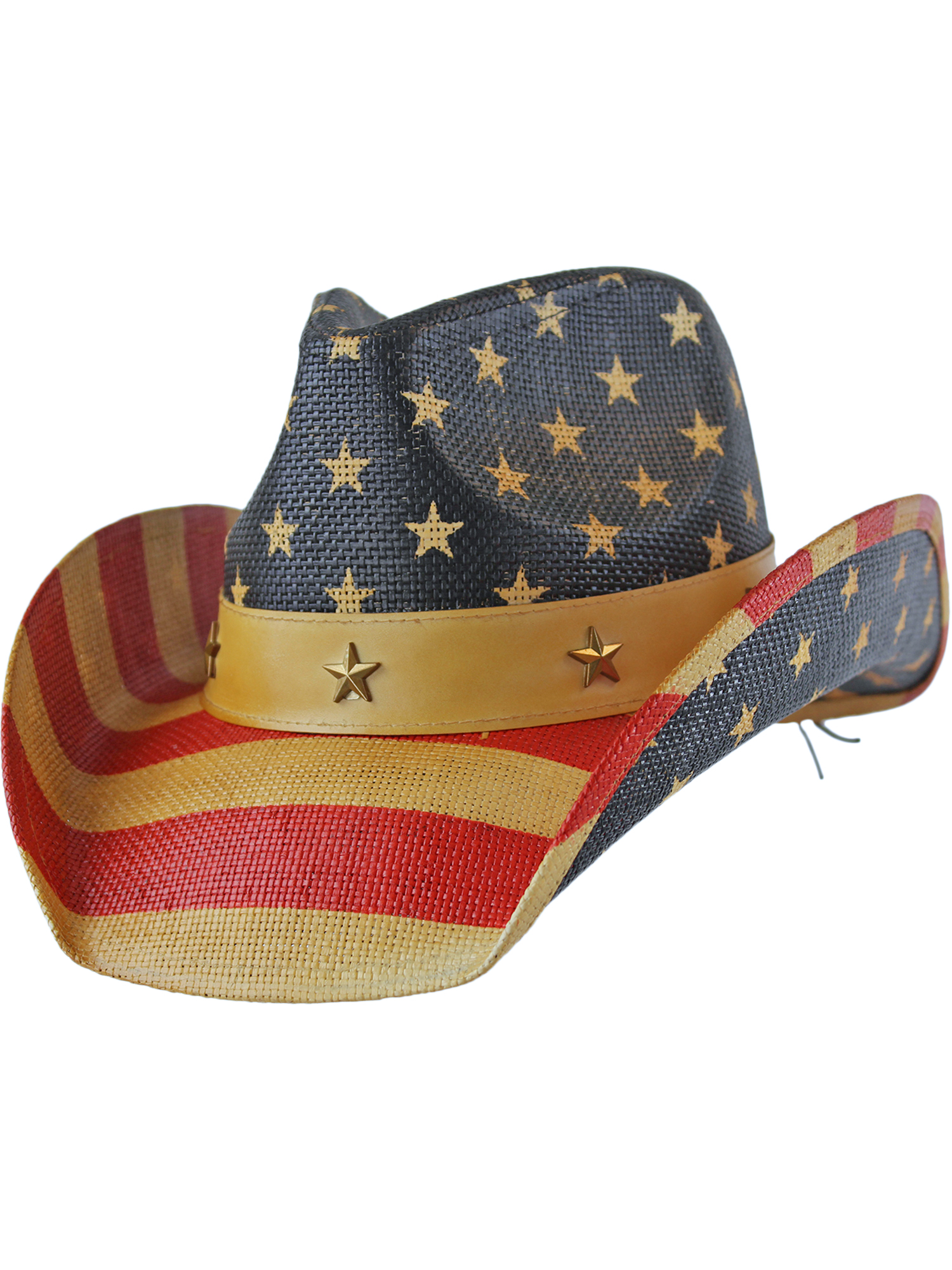 American Flag Cowboy Hats Independence Day Sun Hat Summer Men Women Straw  Hat