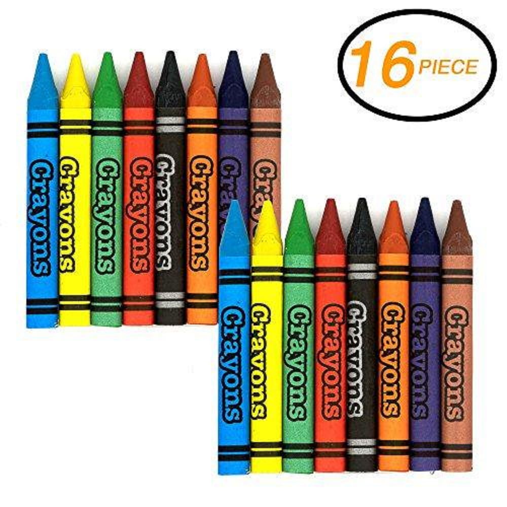 Emraw Jumbo Crayons 12 Color – for School & Home (2-Pack)