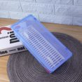 thumbnail image 5 of Caja de almacenamiento para palillos de cocina, transparente, a prueba de polvo, organizador de vajilla, bandeja para cubiertos y recipiente para utensilios (azul), 5 of 5