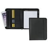 Samsill Professional Zipper Padfolio, 8.5" x 11", Black