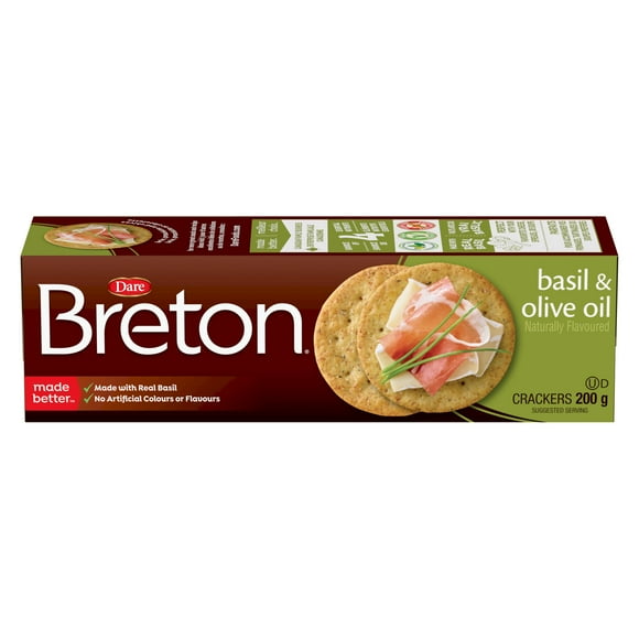 Breton Basil and Olive Oil, Dare Crackers